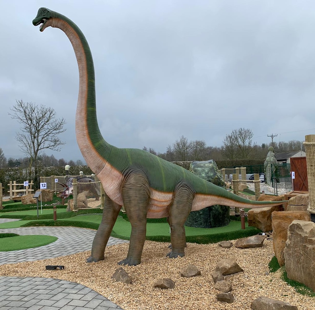 Natureworks Australia Brachiosaurus at Stokesly mini-golf