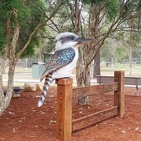 Natureworks Australia kookaburra in play area