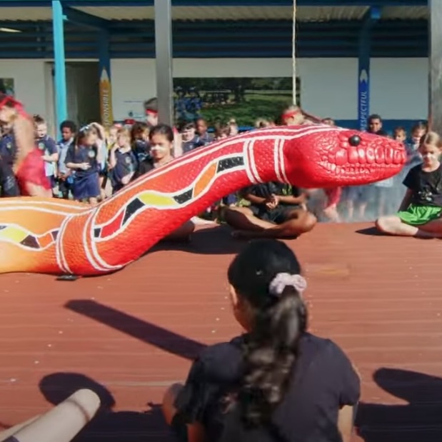 Natureworks Australia Rainbow serpent at Weir State School