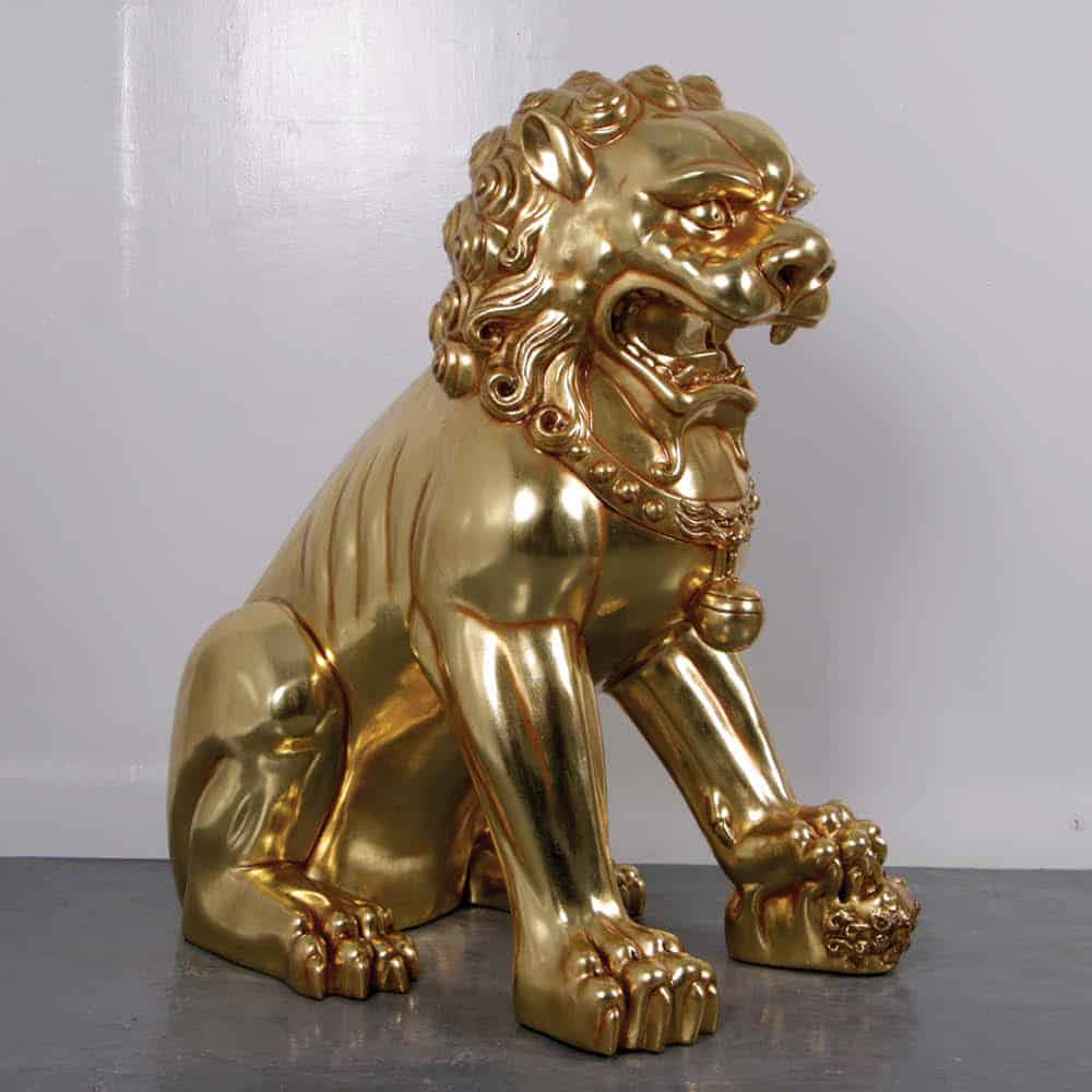 Natureworks Australia Foo Dog Female left Gold Leaf Finish V px px