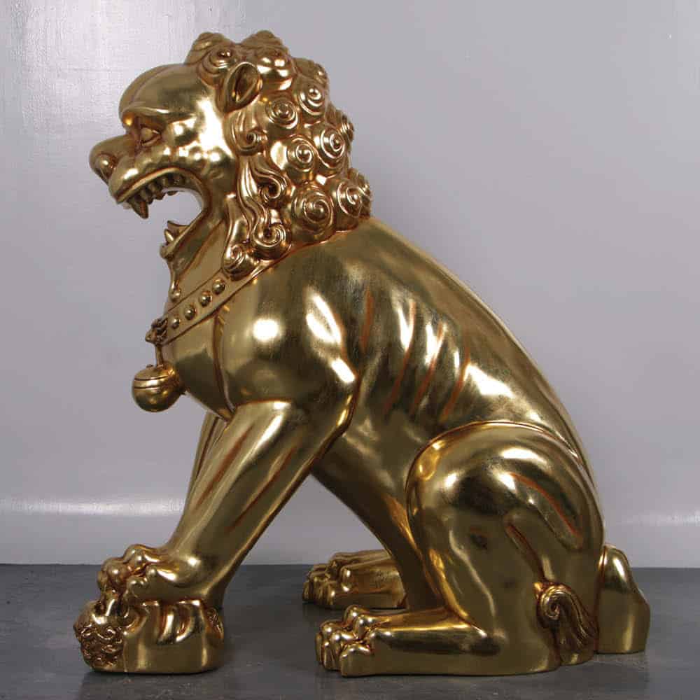 Natureworks Australia Foo Dog Female left Gold Leaf Finish V px px