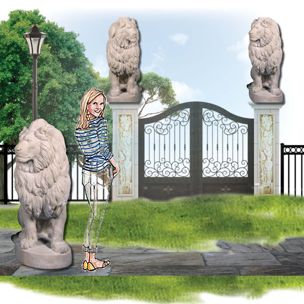 Natureworks Australia Lion Sitting on Base Plate photo