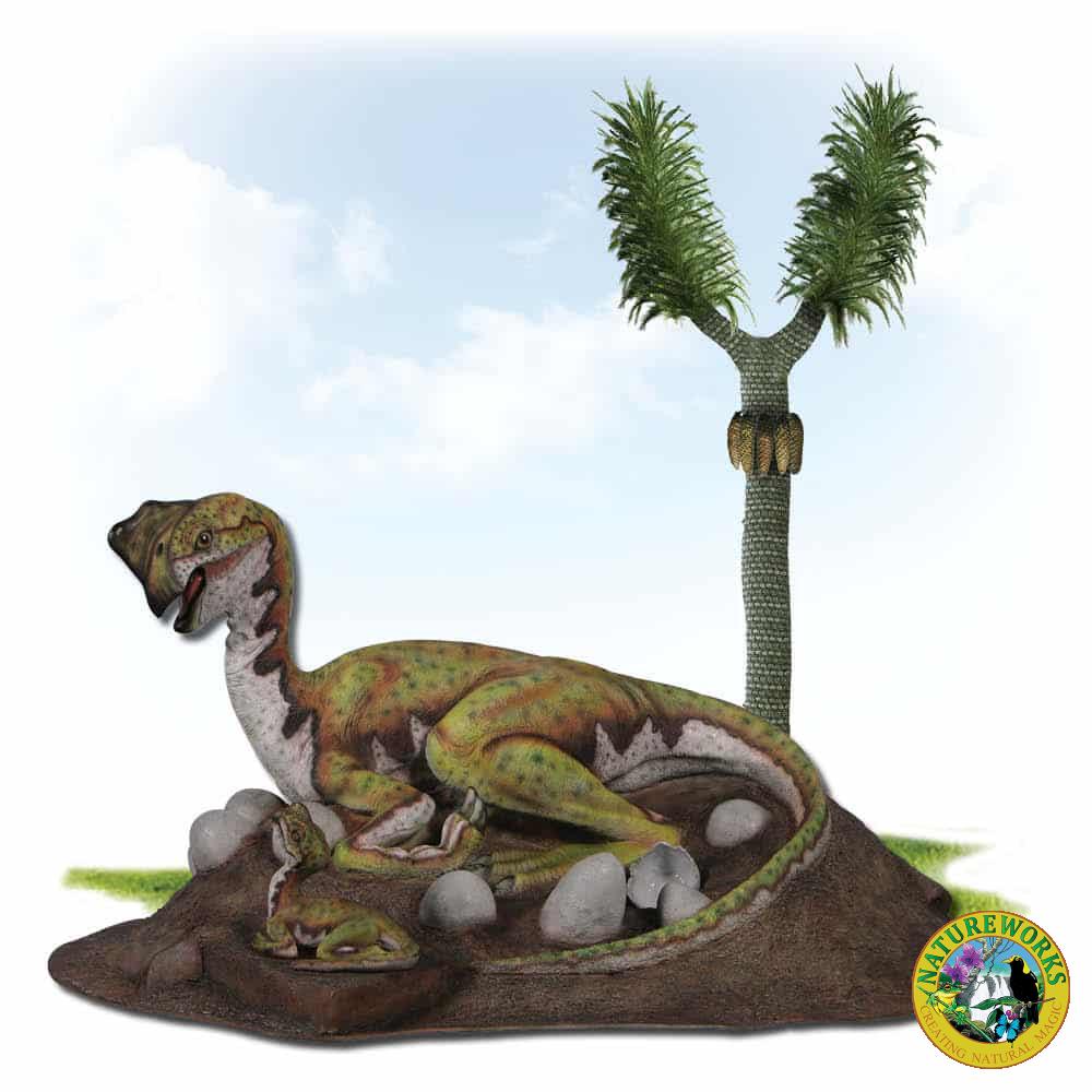 Oviraptor Dinosaur on Nest photo