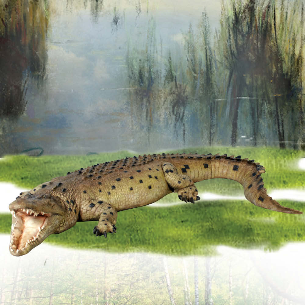 Crocodileft Mouthopen statue