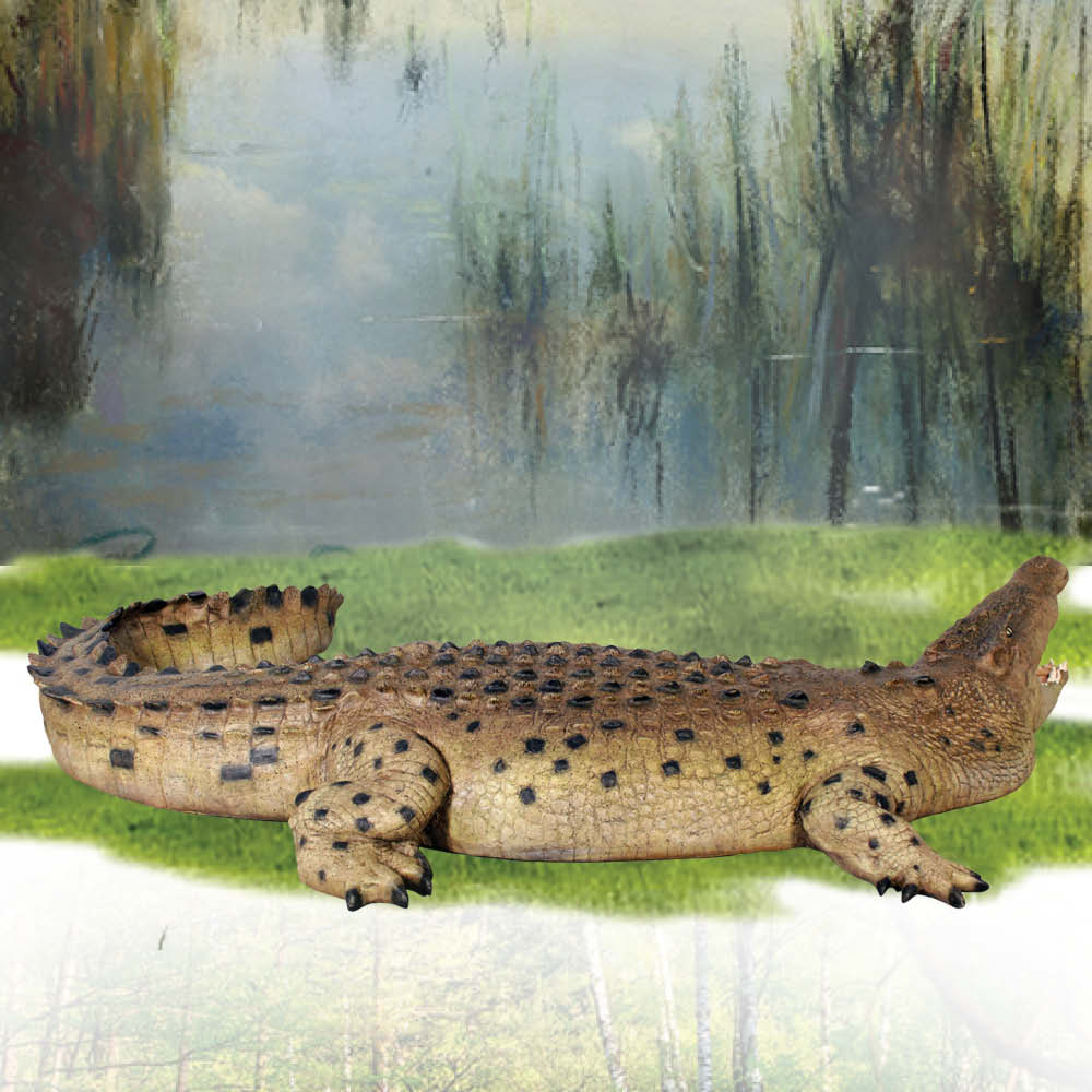 Natureworks Australia Crocodileft Mouthopen statue