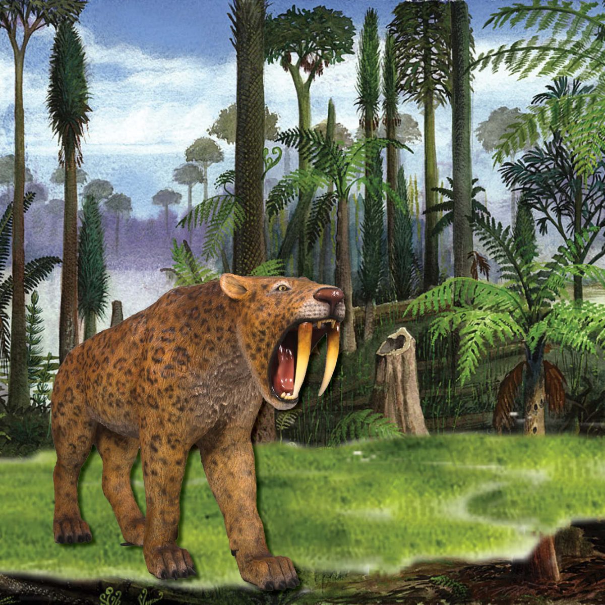 Natureworks Australia Smilodon SabreToothTigerstaute