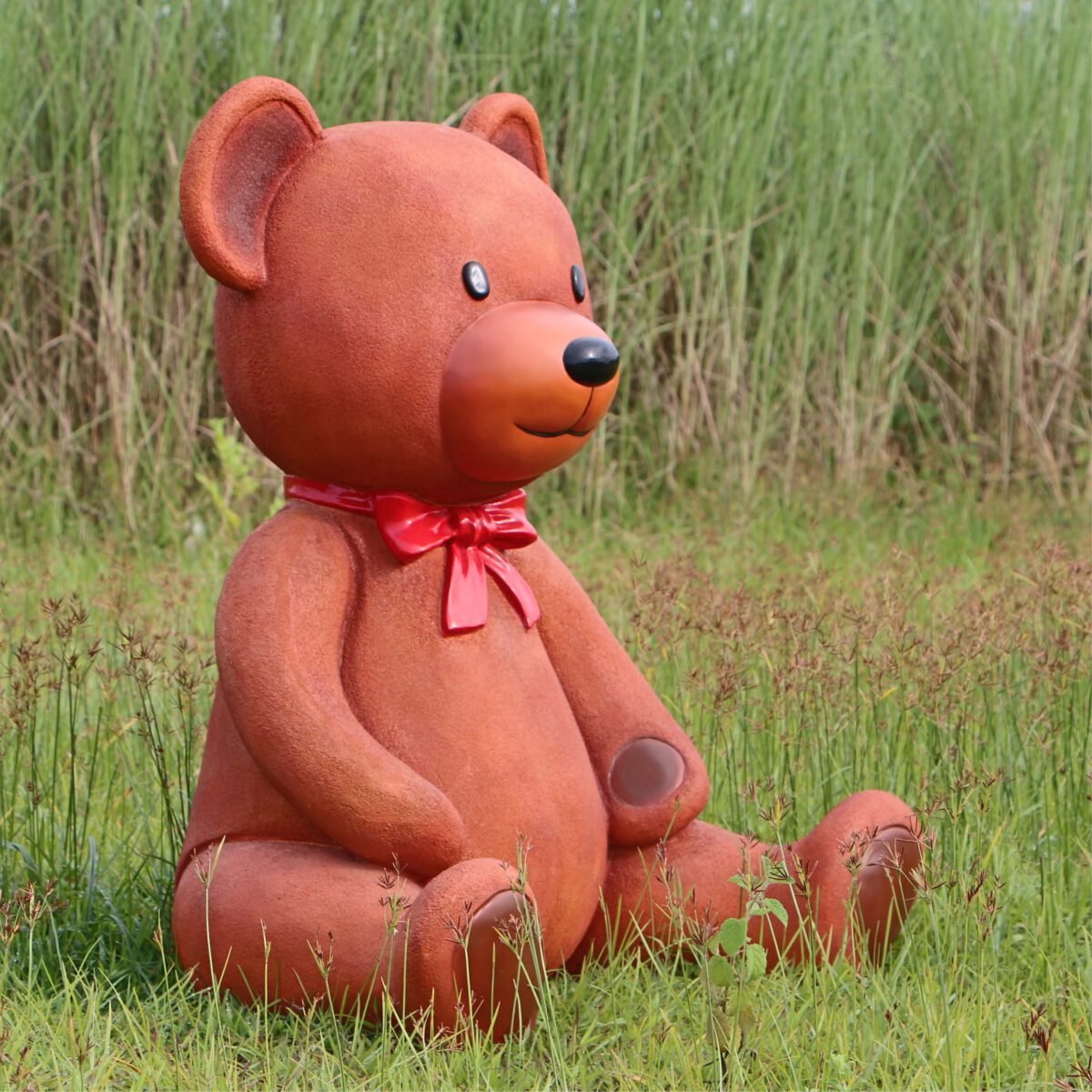 Natureworks Australia Teddy Bear - 3ft - 180057 - Showing - front angle view outside on grass