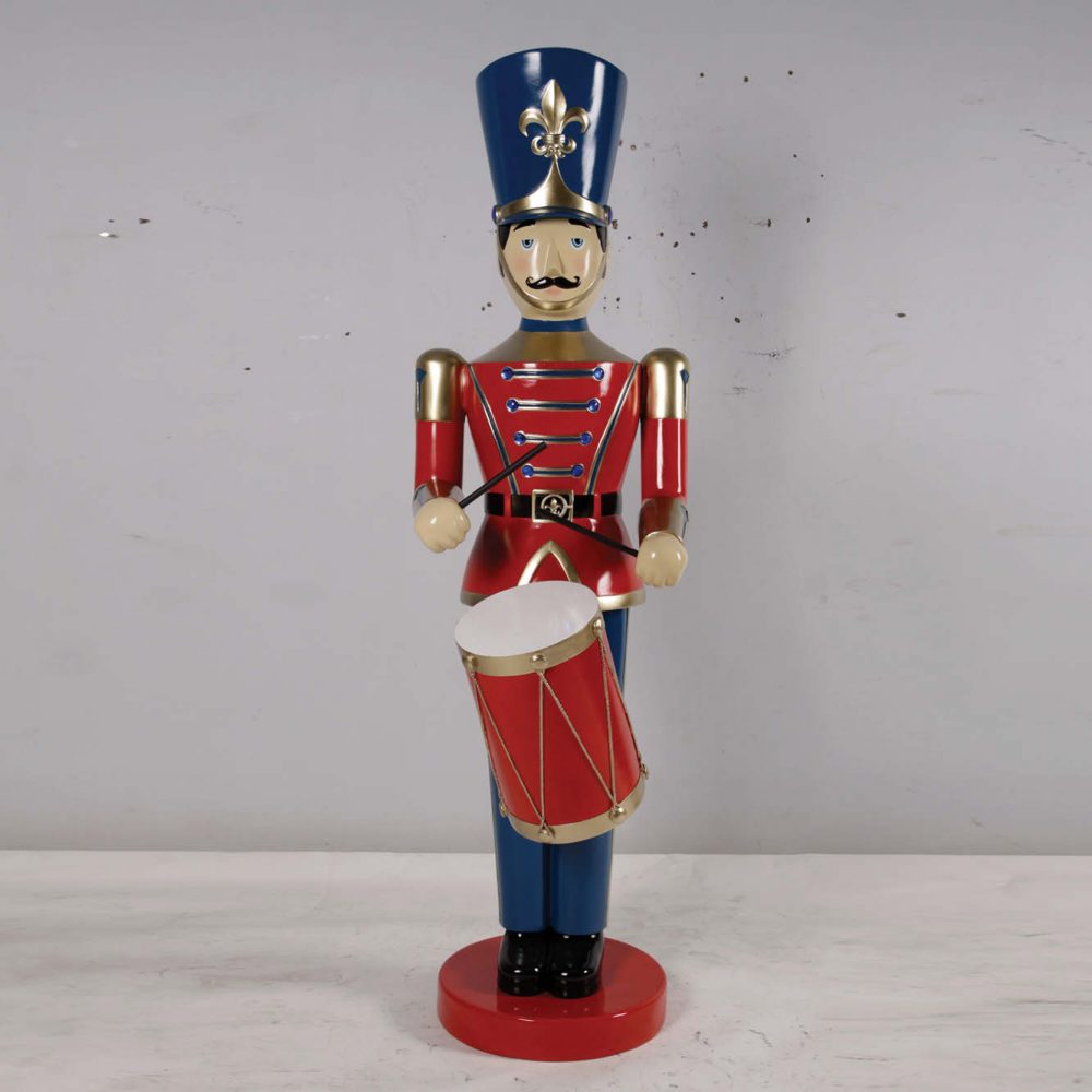 ChristmasToySoldierwithDrum ft Blue&Red Christmasdisplayprop
