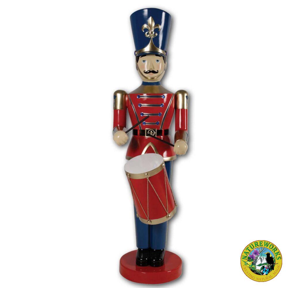 ChristmasToySoldierwithDrum ft Blue&Red Christmasdisplayprop