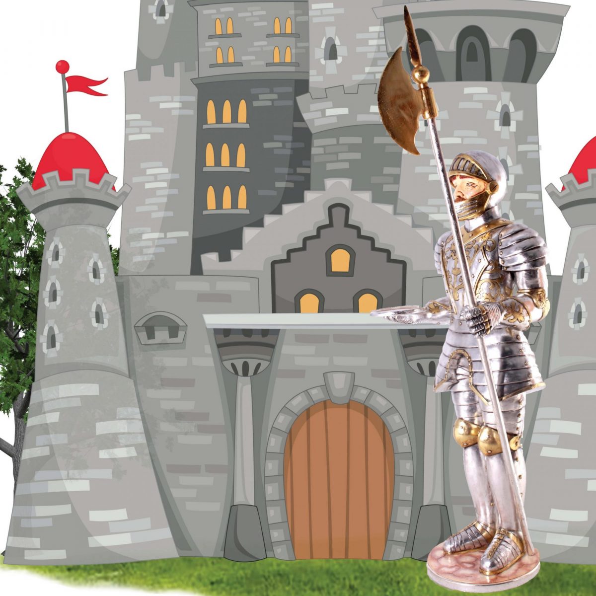 Natureworks Australia Medieval knight statue stands proud guarding your home