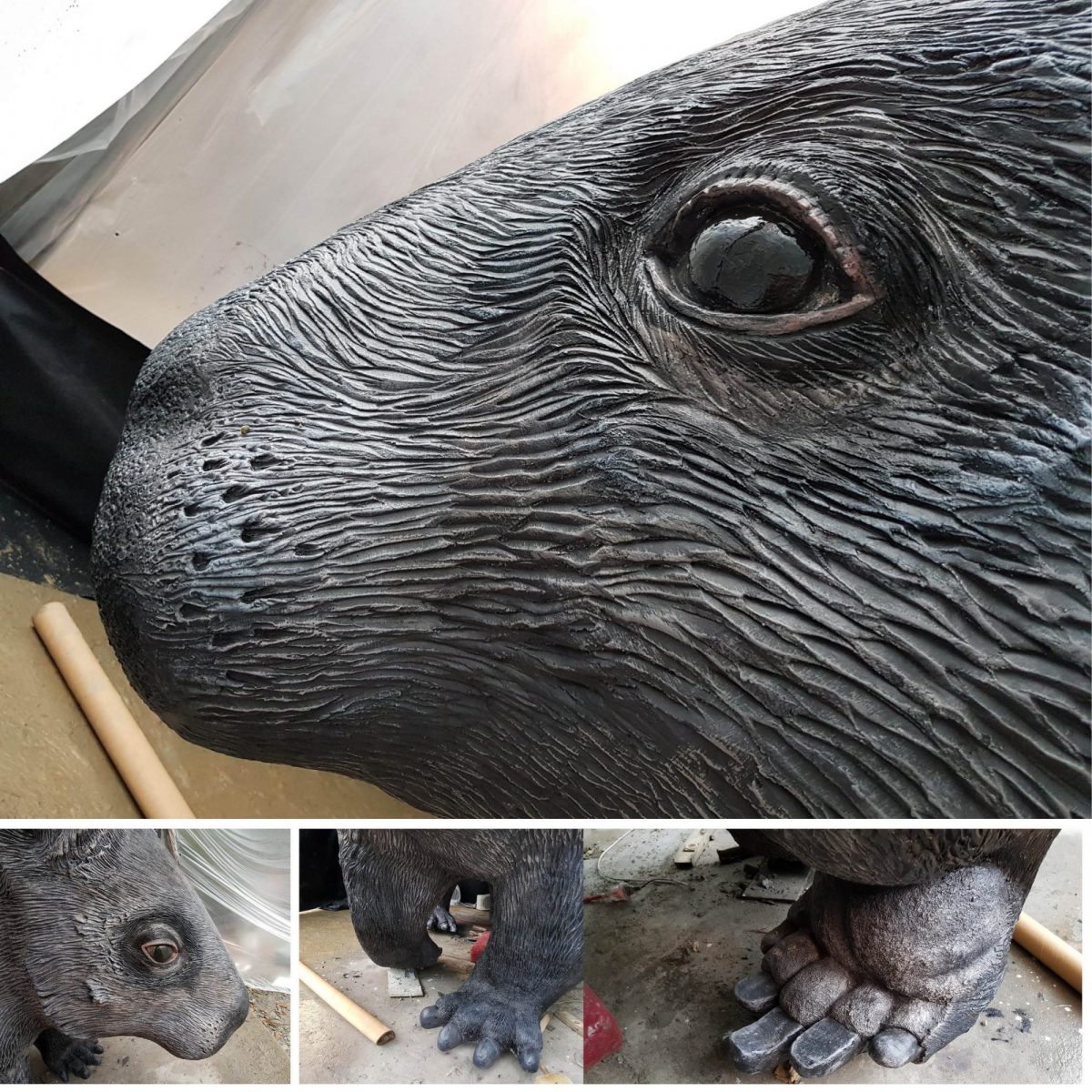 Natureworks Australia Giant Wombat playground sculpture