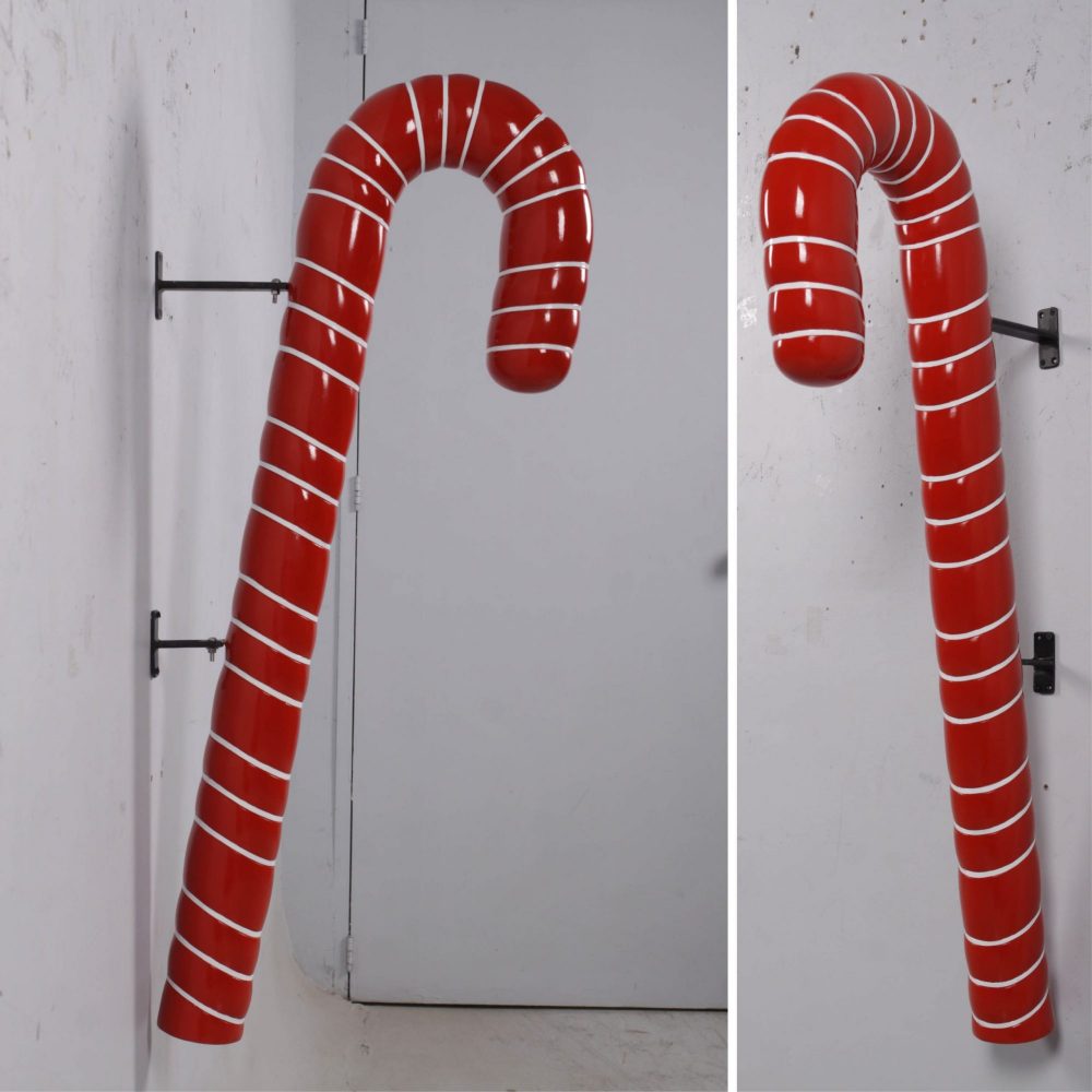 Candy Cane - 114cm Red with White Stripe_Various Views