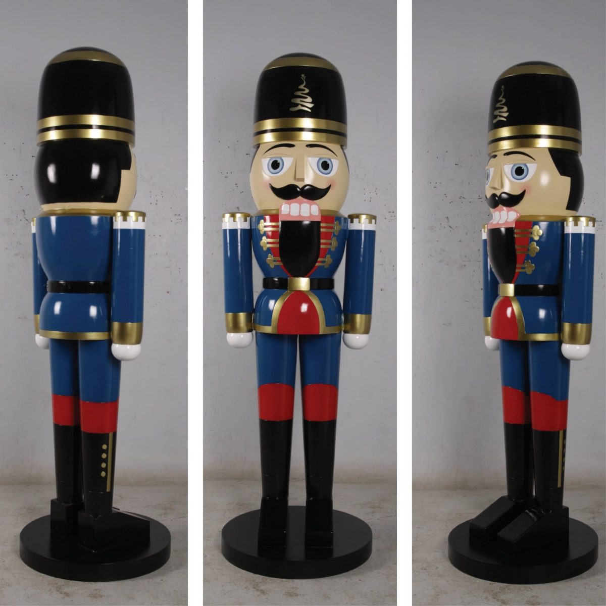 Natureworks Australia Nutcracker Guard stands 8ft tall – BLUE - Fantastic traditional Christmas decoration