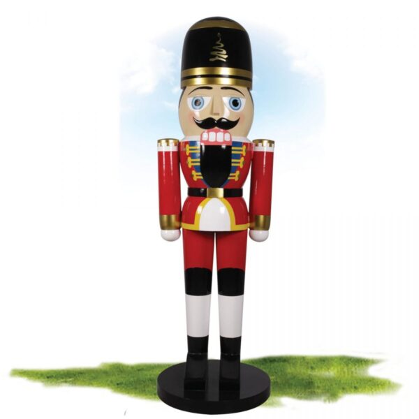 Nutcracker Guard stands 8ft tall – Fantastic traditional Christmas decoration