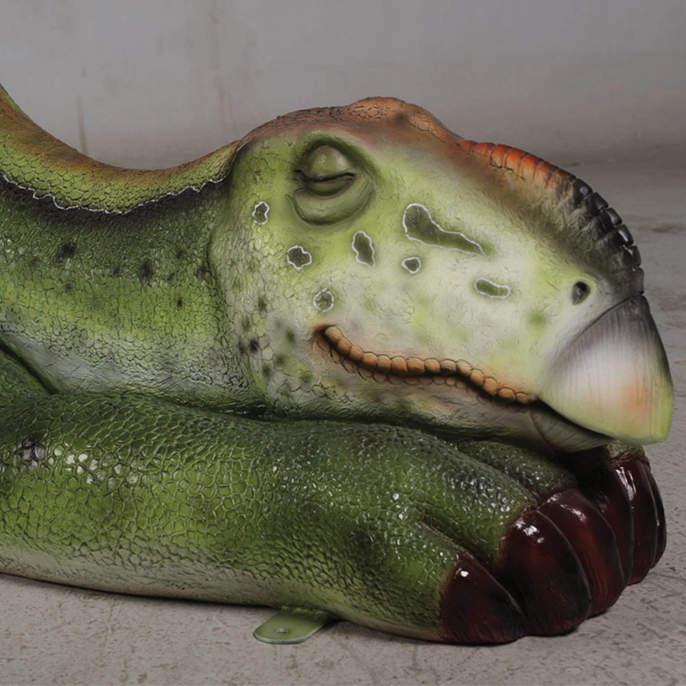 Natureworks Australia Muttaburrasaurus dinosaur sleeping – life-size replica – Australian