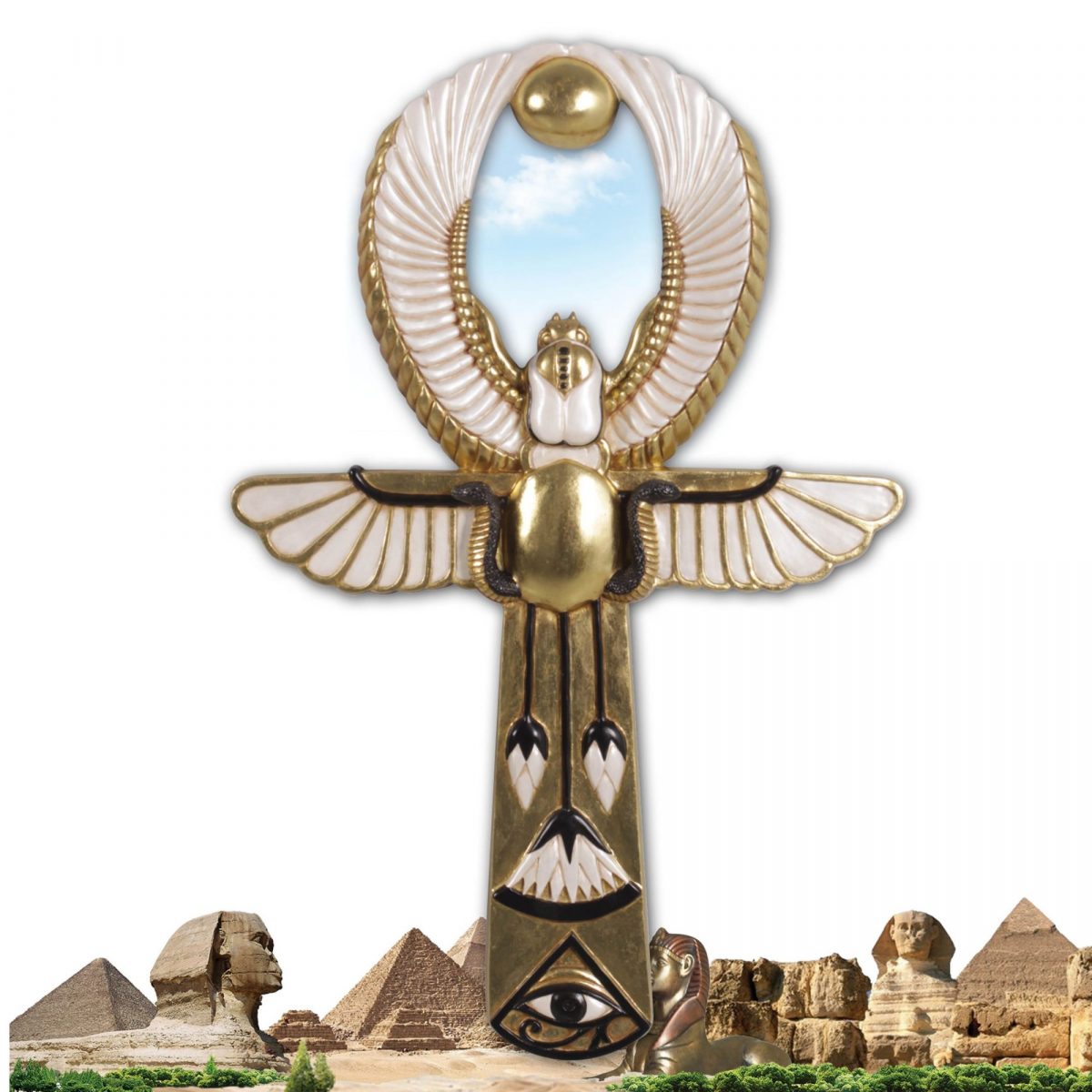 Natureworks Australia Egyptian Wall Décor – Cherished ankh of Amum-Re