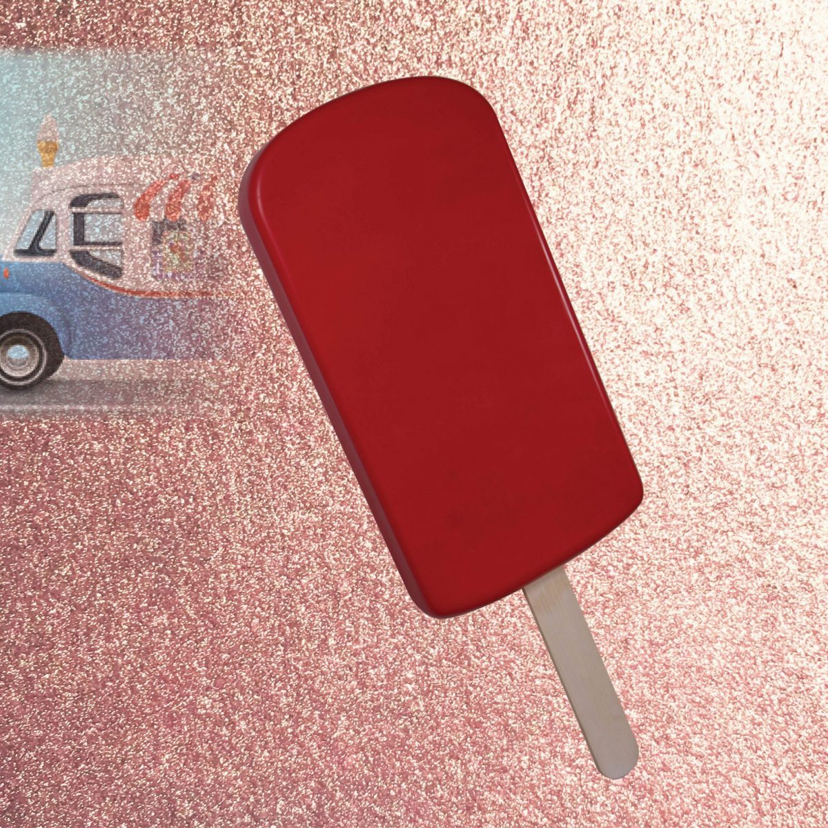 Natureworks Australia Ice Cream Popscile 6ft - Strawberry - Wall Decor