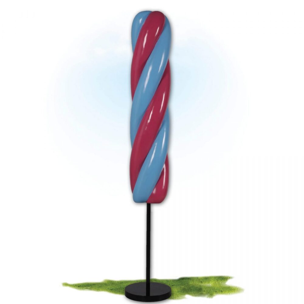 Ice Cream Popscile twist - 6ft - Blue & Pink on base