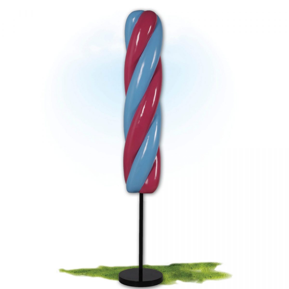 Natureworks Australia Ice Cream Popscile twist - 6ft - Blue & Pink on base