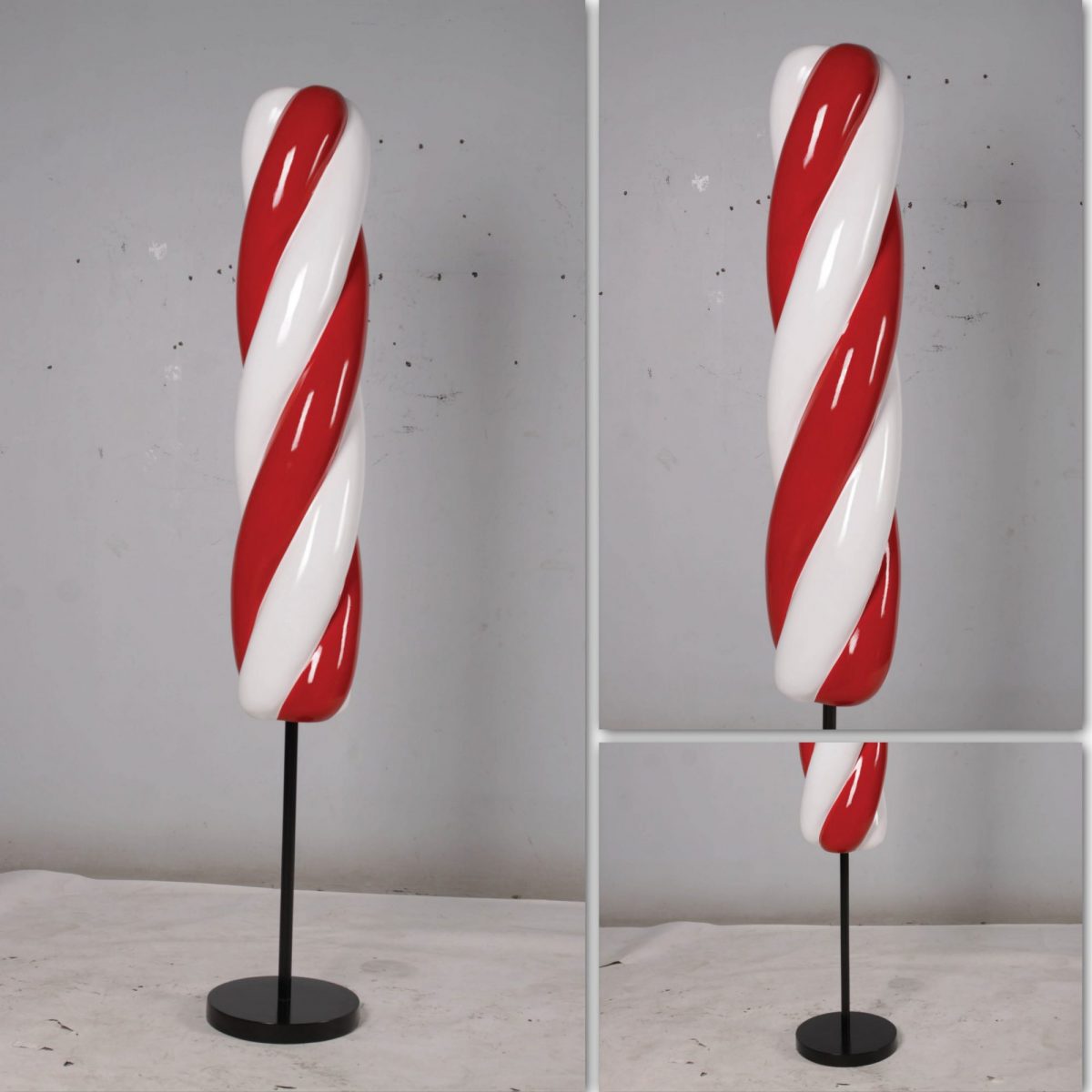 Natureworks Australia Ice Cream Popscile twist - 6ft - Red & White on base various views