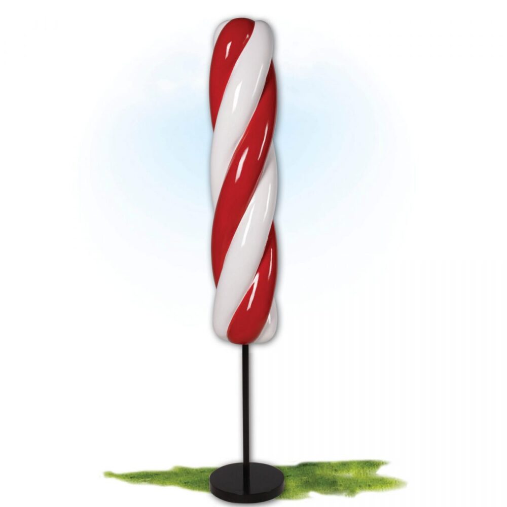 Ice Cream Popscile twist - 6ft - Red & White on base various views