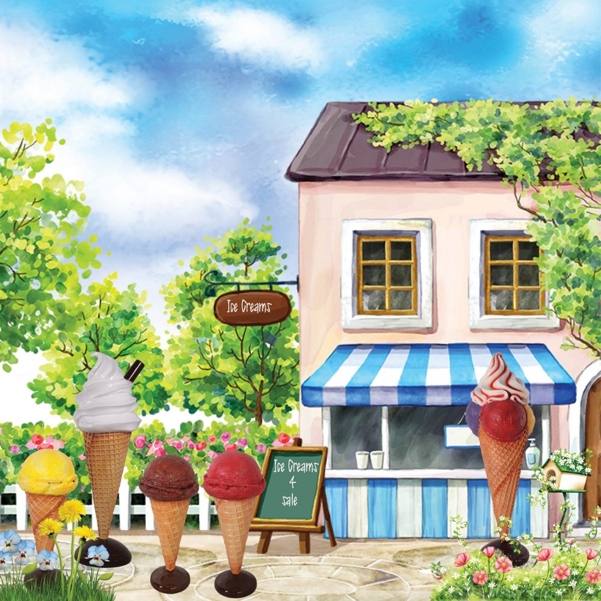 Natureworks Australia Ice Creams props galore - all your favourites for display.