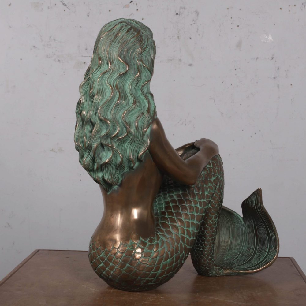 Mermaid - Moana - Bayside Mermaid- -Rear Angle view_Greenish Bronze finish