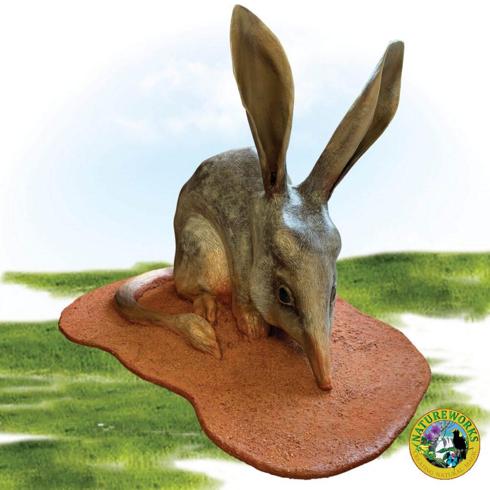 Bilby larger than life-size on base plate_Sydney Zoo