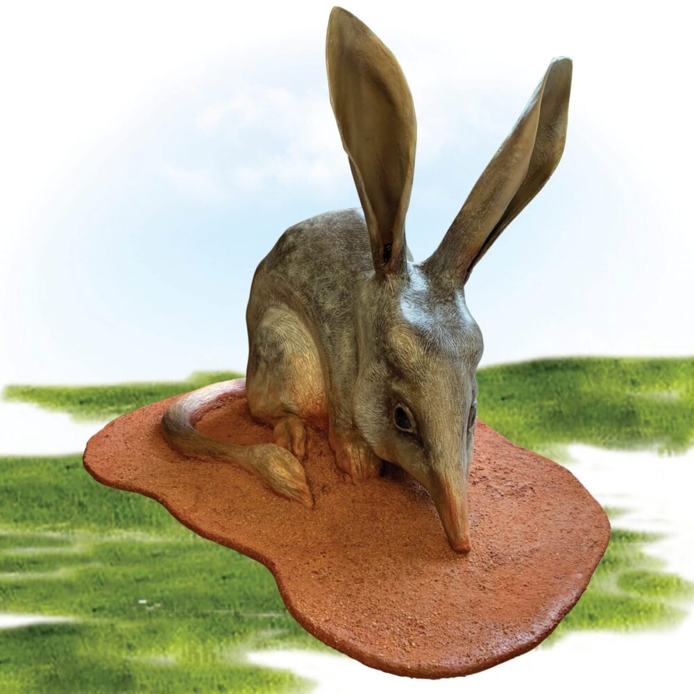 Bilby larger than life-size on base plate_Sydney Zoo