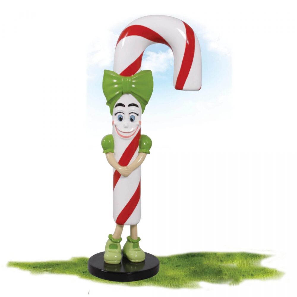 Candy Cane girl–Lizzy–Christmas Prop with Green bow and shoes