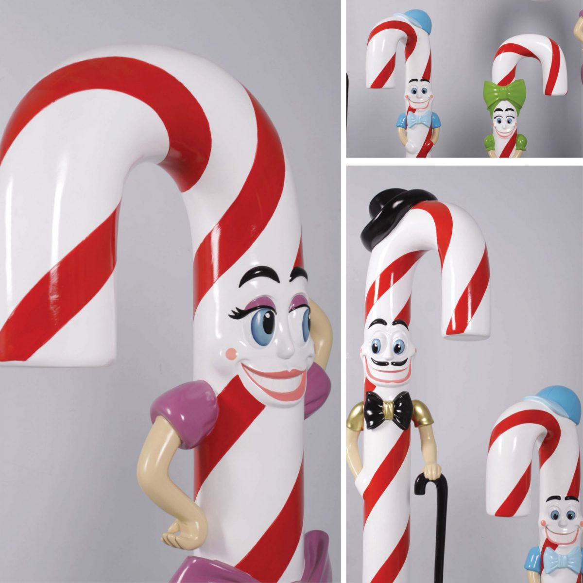 Natureworks Australia Candy Cane Mother–Woman ideal Christmas Prop with pink bow, shoes and sleeves