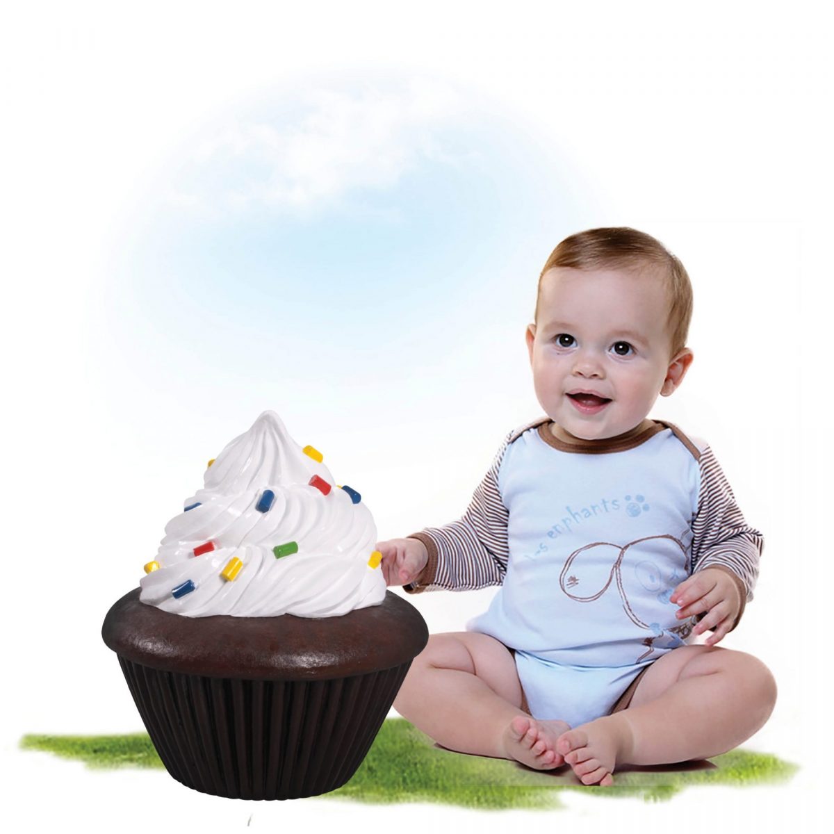 Natureworks Australia Catering food prop - Chocolate - cupcake 60cm diameter