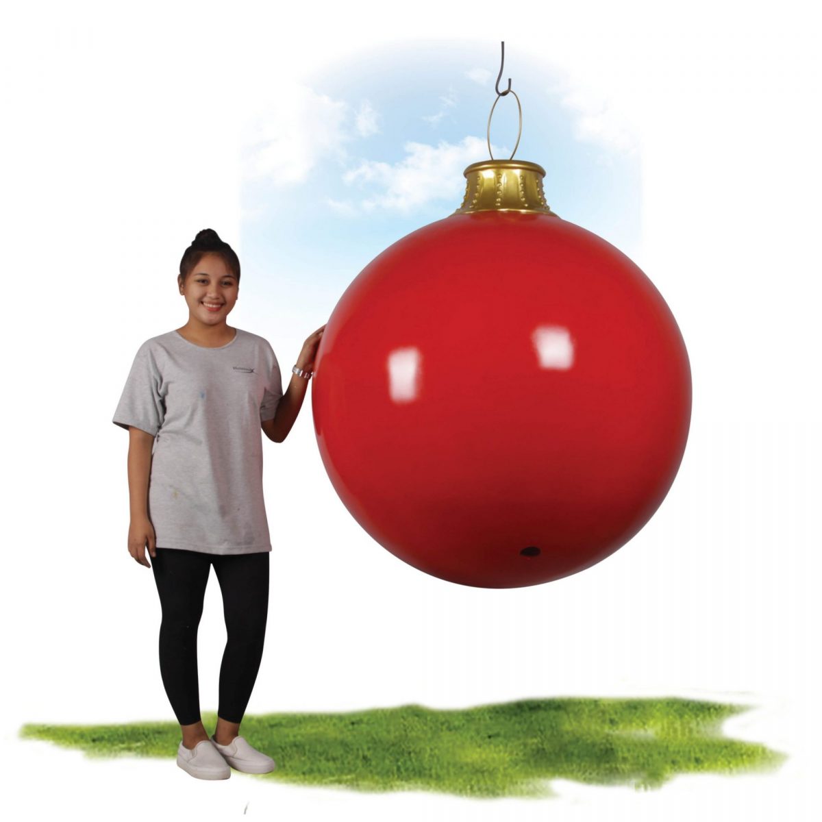 Natureworks Australia Christmas Ball - 1.1m Diameter -with girl