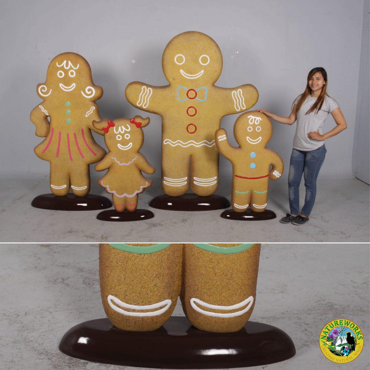 Natureworks Australia Gingerbread boy – Christmas Prop. Part of a set for themed events & displays