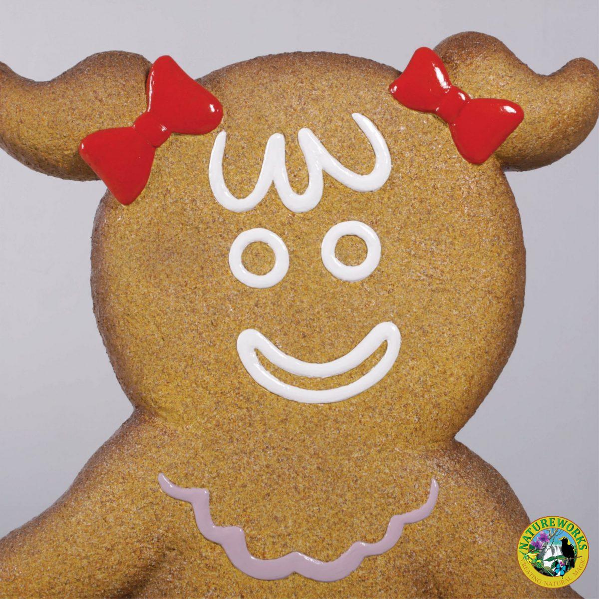 Natureworks Australia Awesome giant Christmas Gingerbread girl – part of a set for themed events & displays