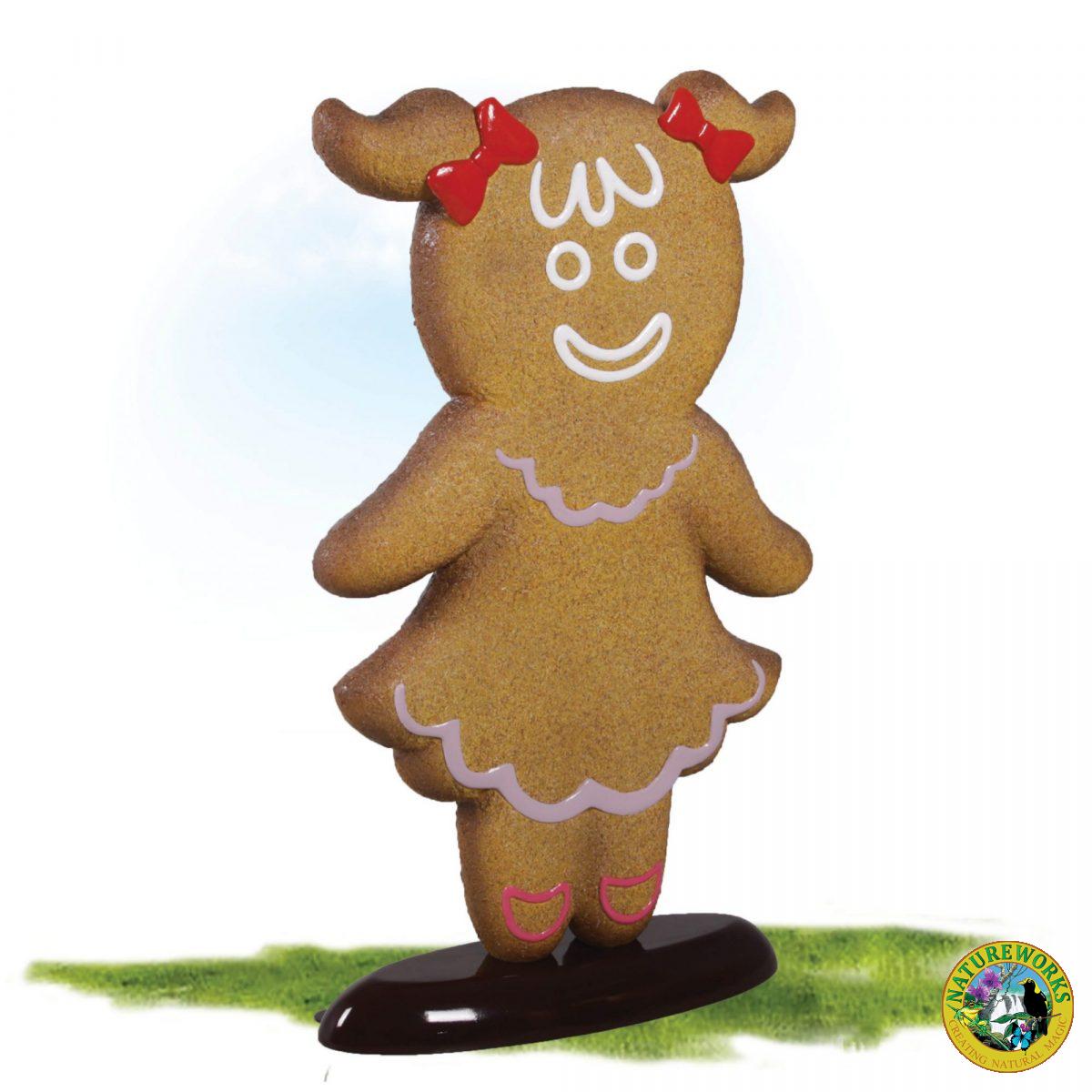 Natureworks Australia Awesome giant Christmas Gingerbread girl – part of a set for themed events & displays