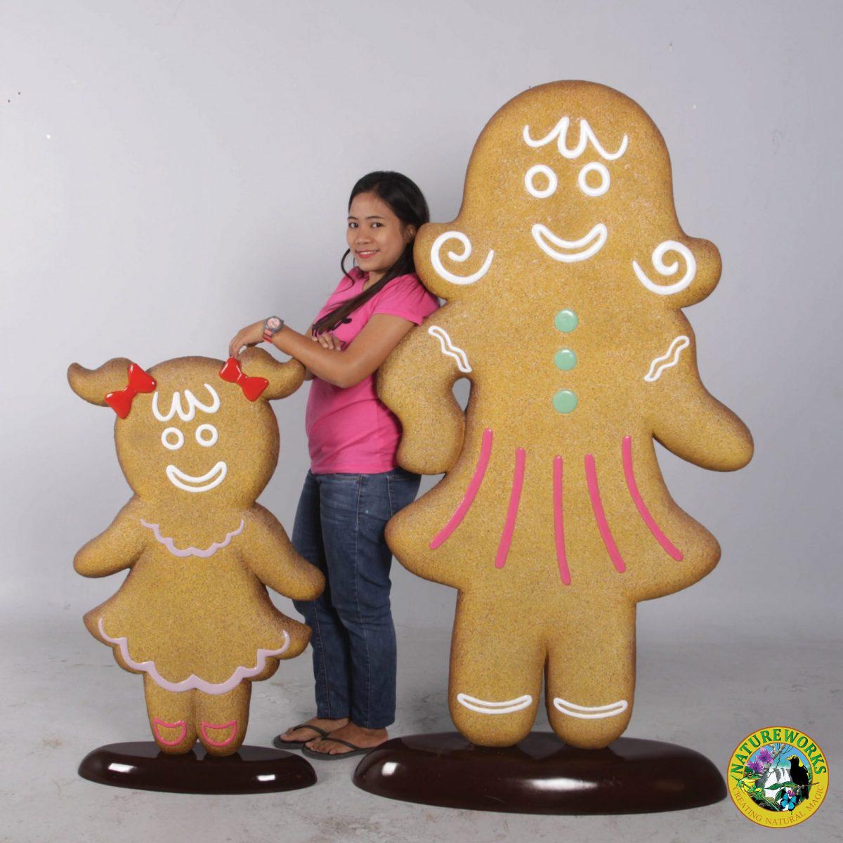 Natureworks Australia Awesome giant Christmas Gingerbread girl – part of a set for themed events & displays