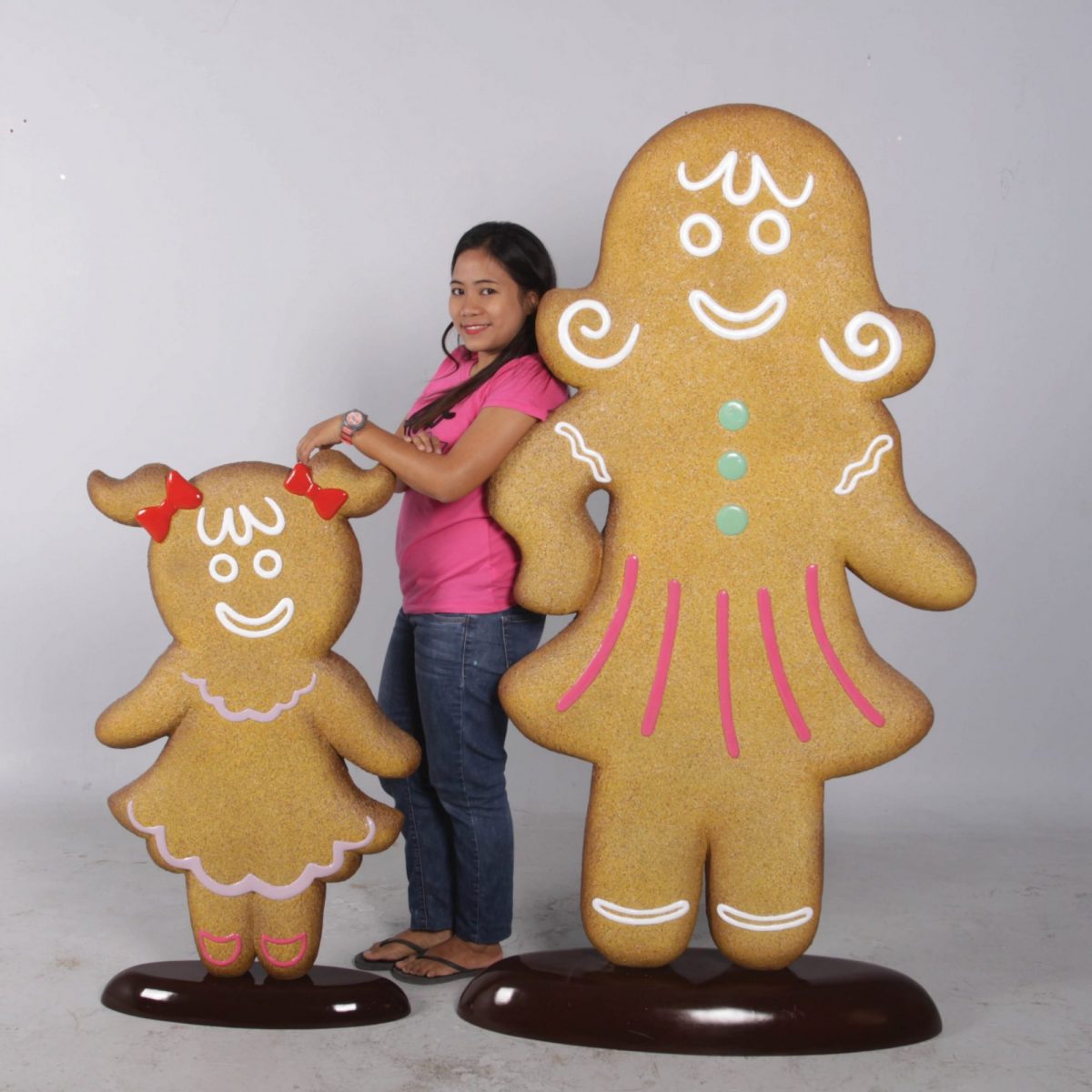 Natureworks Australia Awesome giant Christmas Gingerbread girl – part of a set for themed events & displays