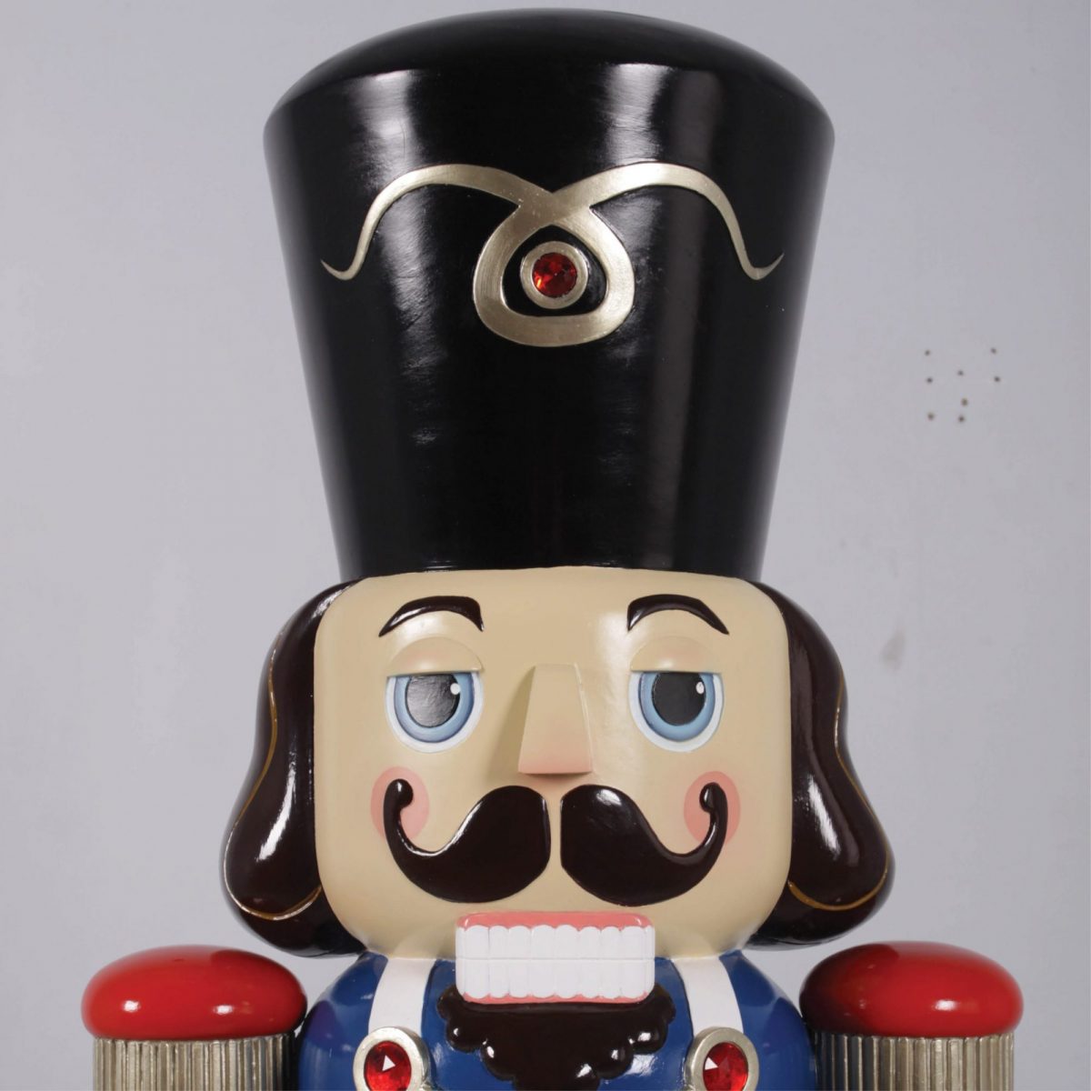 Natureworks Australia Christmas - Nutcracker Soldier Blue & Red 6ft various views -Christmas Decoration
