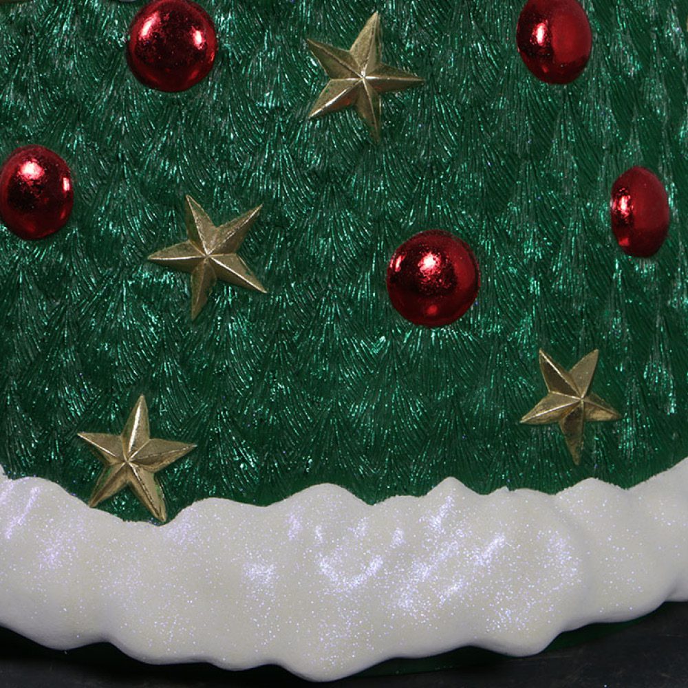 Natureworks Australia Christmas Tree with baubles - 7ft high_190115_showing base and bauble detail