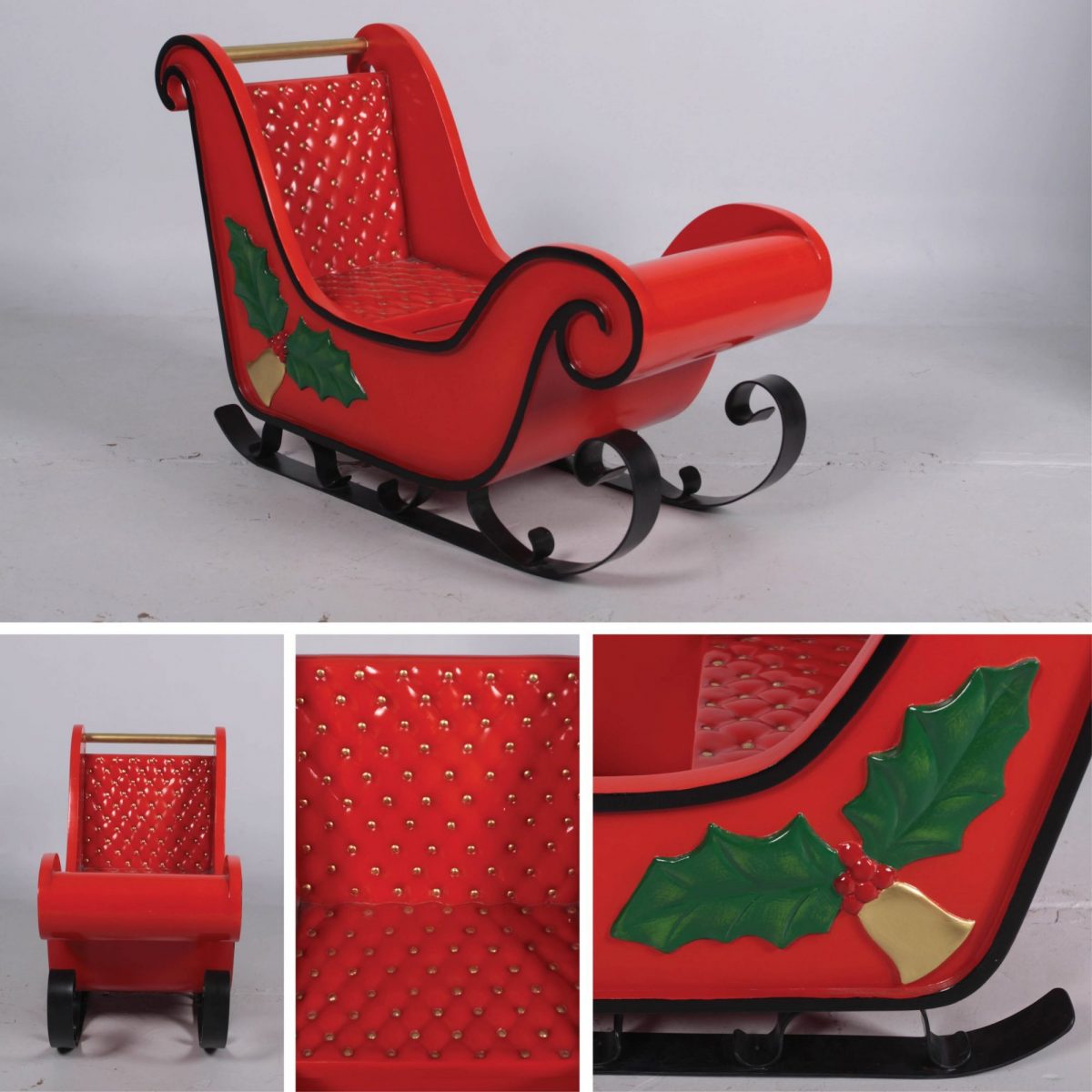 Natureworks Australia Christmas sleigh with mistletoe -display prop