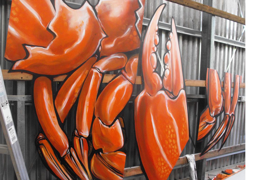 Giant Crab mural