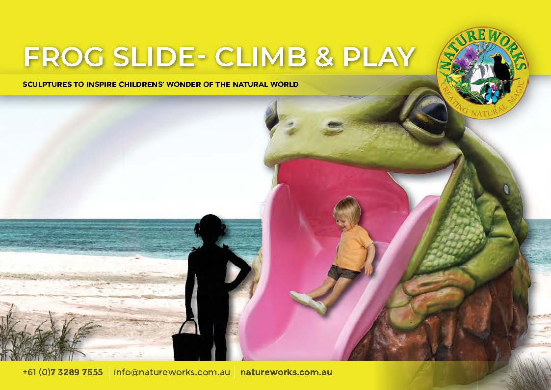 Natureworks Australia Natureworks-Australian-Green-Tree-Frog-Slide-Climb-Play-Playground-Product