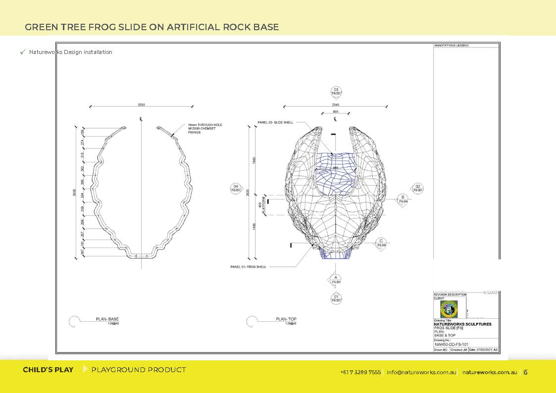 Natureworks Australia Natureworks-Australian-Green-Tree-Frog-Slide-Climb-Play-Playground-Product