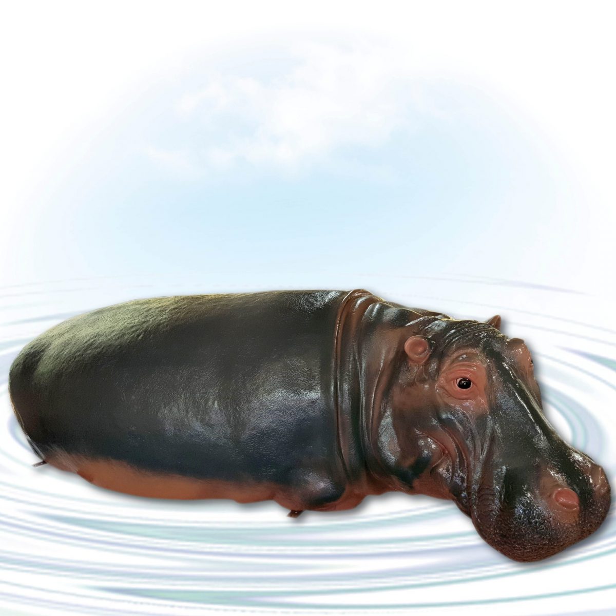 Natureworks Australia Hippo Adult - 2.7m long- half - Water play