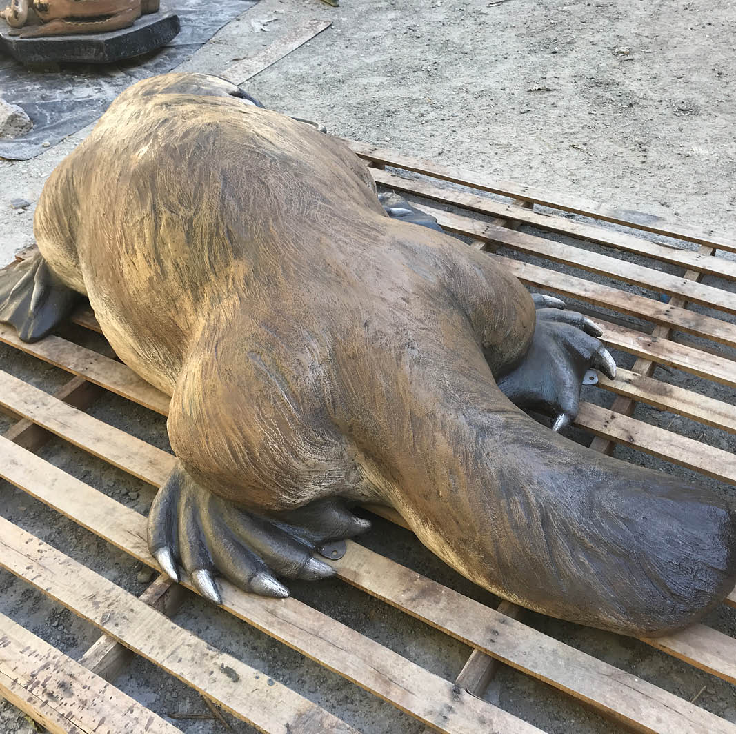 Natureworks Australia platypus 2.5m_shown in workshop-Rear view-200017