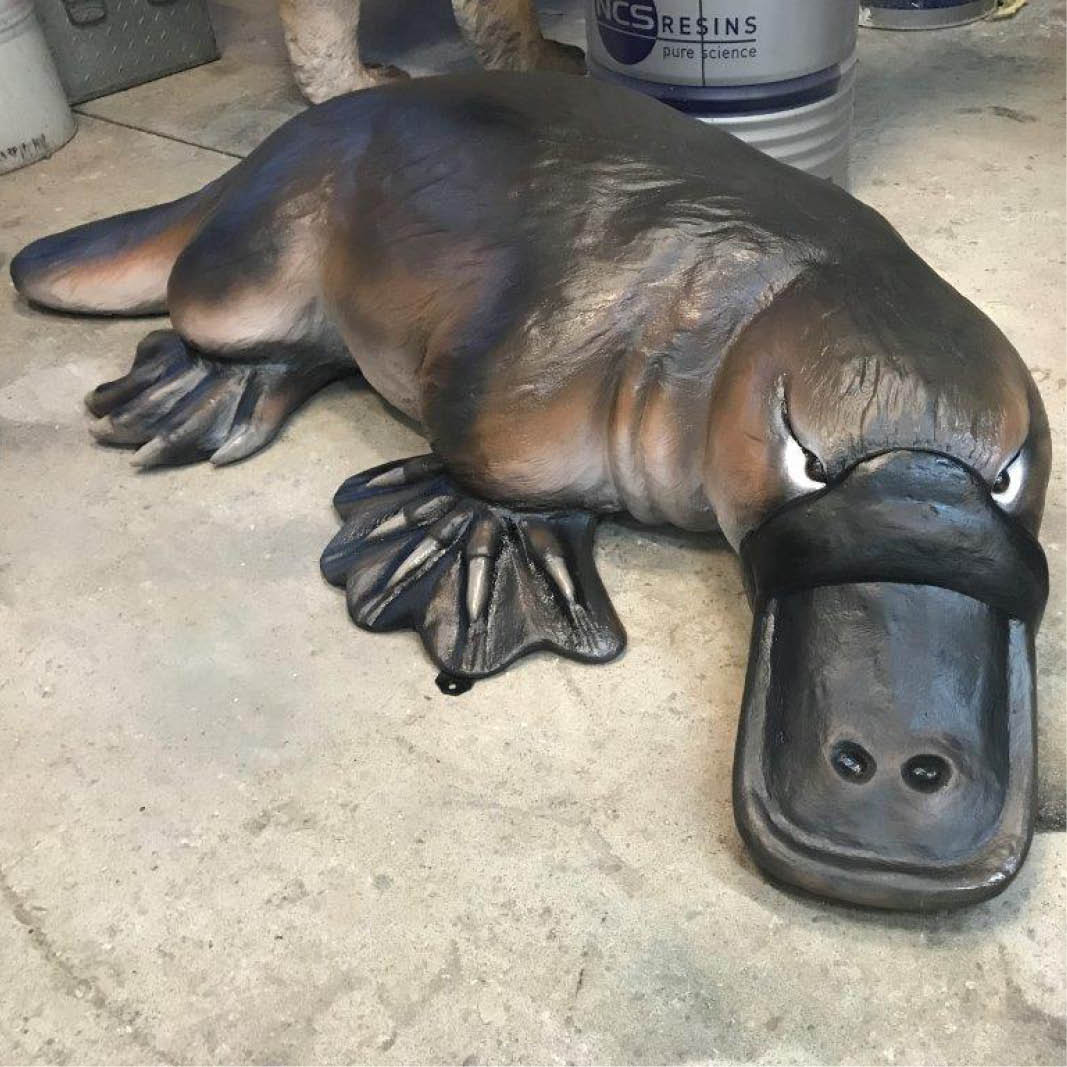 Natureworks Australia platypus 2.5m_shown in workshop-200017