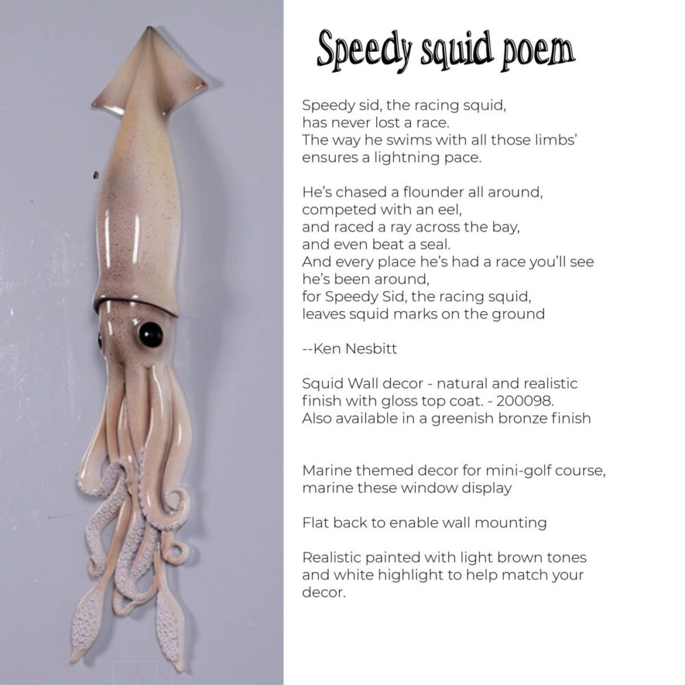 Natureworks Australia Squid wall décor with natural earthy colour tones