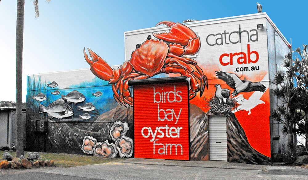 Catch a crab exterior of building