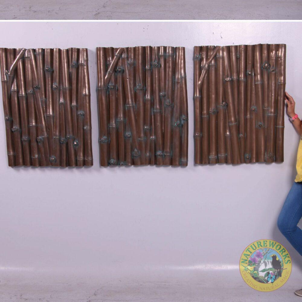 Wall Plaque – Interior bamboo wall décor - set of 3